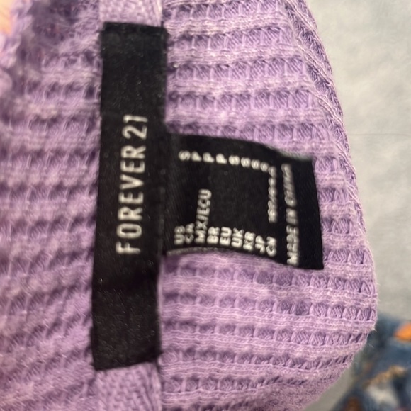 Purple waffle tee - Picture 3 of 3